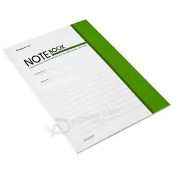 Caderno de exercícios de papel de capa mole impresso personalizado