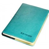 Novo design de capa dura de couro pu impresso notebook