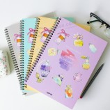 2017 Customized PVC Cover Stationery Spiral Notebook
