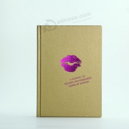 Hot stamping personalizado de alta qualidade capa dura notebook