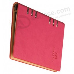 Draad-O pu lederen notebook hardcover notebook afdrukken