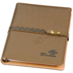Kundenspezifisches PU-Leder druckte Notizbuch für Tagebuch