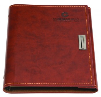 Full colour bedrukking pu lederen notebook met slot