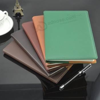 Planejador diário notebook de capa dura de alta qualidade com pu, couro