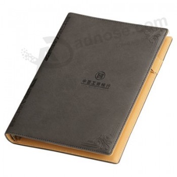 Eco-Impressão de notebook de couro personalizada capa dura amigável