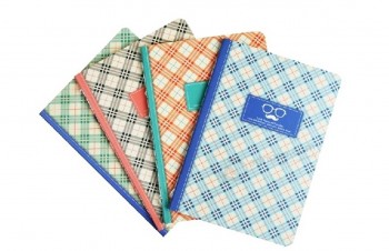 Venda quente de papelaria de linha de costura de costura notebook impressão