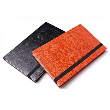 Alta qualidade customzied em relevo notebook de capa dura