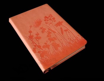 Diseño de lujo en relieve impresión de cuaderno de tapa dura