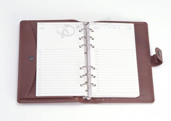 Alta qualidade personalizado papelaria fichário capa dura notebook