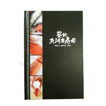 Custom Offset Printing Hardcover Restaurant Menu Printing