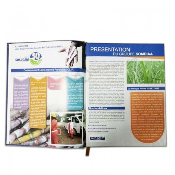 Impressão de catálogo de produtos personalizados profissional de papel offset