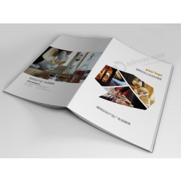 Cores completas personalizado brochura da empresa impressão de folhetos