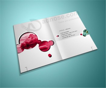 Offsetdruk aangepaste softcover pamfletbedrukking brochure afdrukken