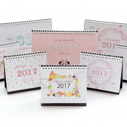 Impresión de calendario de escritorio de papel de diseño personalizado de lujo