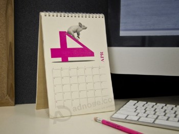 Fabbrica del calendario da tavolo personalizzata in cartone di alta qualità