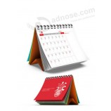 Calendário de mesa personalizado de alta qualidade da cor completa para artigos de papelaria, fonte de escritório