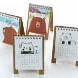 Vente chaude fantaisie design calendrier de bureau en couleur