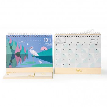 Calendario da scrivania personalizzato a colori con stampa offset personalizzata