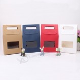 Hot Sale Fancy Kraft Gift Paper Box with Window