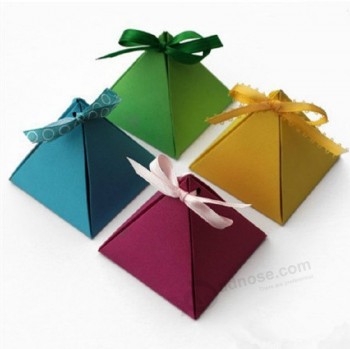 Caja de regalo de papel rectangular de diseño especial con logotipo personalizado