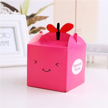 Víspera de Navidad colorida caja de embalaje de regalo de papel personalizado