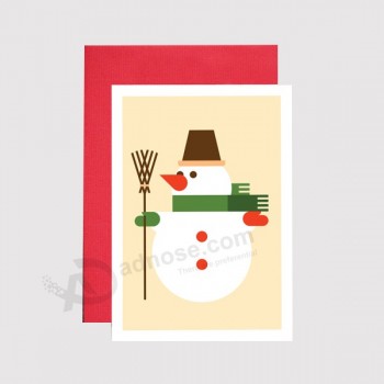 Impresión de la tarjeta de felicitación personalizada de papel de arte de vacaciones personalizada