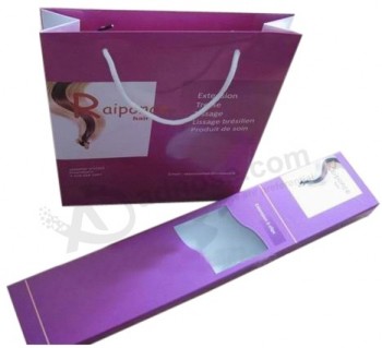 Professional customized Elegant Luxury Hair Extension Boxes with Bags (YY-H004)