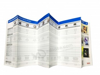 Professional customized  Folded Leaflet Instruction Brochure Printing for Products