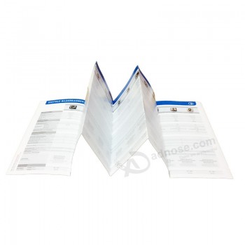 도매 오프셋 용지 제품 지침 접기/브로셔 인쇄