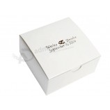 оптовый заказ шикарной конструкции горячий продавая коробку торта коробки белого цвета (уу-к0011)