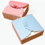 оптовый таможенный логос для картона бумажной складной коробки для торта (уу-с0100)