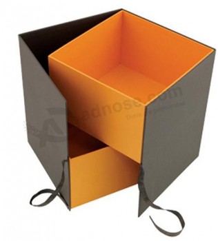 두 레이어 최고 품질의 사용자 정의 인쇄 용지 상자에 대한 도매 사용자 정의 로고 (Yy--비0025)