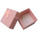 批发粉红色可爱戒指纸首饰盒 (YY-湾0053) 带有你的标志