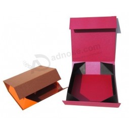 定制与您的徽标为豪华可折叠纸刚性礼品盒 (YY-0102)