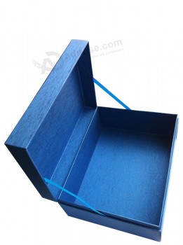定制您的徽标，用于高品质的蓝色纸盒 (YY-C0070)