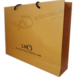 высокое качество золотой материал бумажный пакет (уу-б003)с вашим логотипом