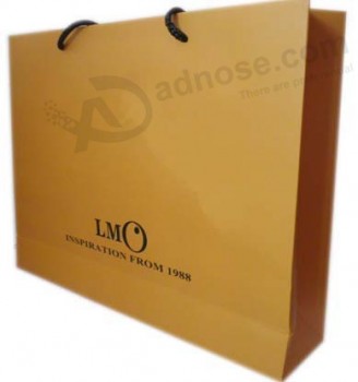 высокое качество золотой материал бумажный пакет (уу-б003)с вашим логотипом