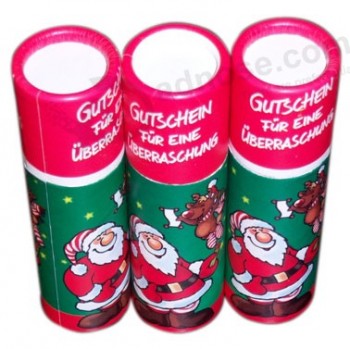 красочные привлекательные милые рождественские картонные трубки (уу-б0137) с вашим логотипом