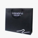 Wholesale custom Matte Black Colour Paper Package Bag (YY-P0100)