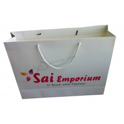 批发定制您的标志为高品质的经典设计纸质购物袋 (年年-湾0159)