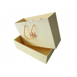 Wholesale custom your logo for High Quality Ivory Colour Paper Shopping Bag (YY-B0160)