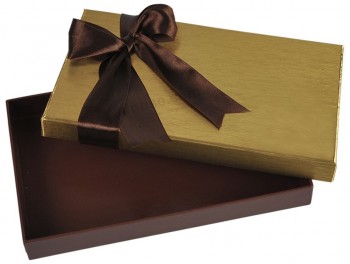 황금 컬러 용지에 대 한 귀하의 로고와 전문 사용자 지정 초콜릿 포장에 대 한 선물 상자입니다 (와이와이--비0179)