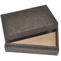 Professional custom with your logo for Brown Colour Top & Lid Paper Gift Box (YY--B0278)