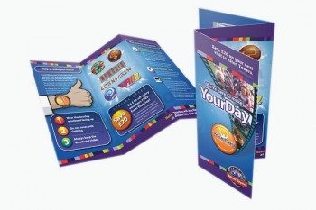 Custom with your logo for Folded Glossy Advertising Brochure (YY-B0026)