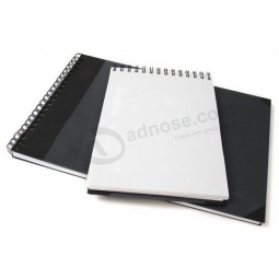 定制高-黑色高端优质高端螺旋笔记本批发 (年年-ñ0020) 带有你的标志