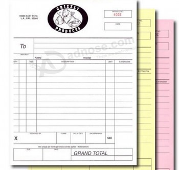 Custom with your logo for Delicate Receipt Note Book Printing (YY-CB009)