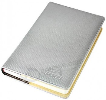 High Quality Grey Leather Luxury Notebook (YY--B0056) with your logo