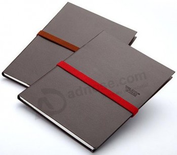 Wholesale custom logo with Black Colour Leather Cover Notebook (YY--N0204)