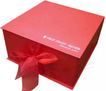 профессиональная подгонянная коробка подарка бумаги картона высокого качества сбывания красного цвета горячая (уу-г0100)