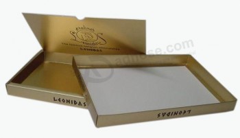 전문 사용자 정의 뜨거운 판매 황금 컬러 럭셔리 종이 선물 상자 (와이와이-비0152)